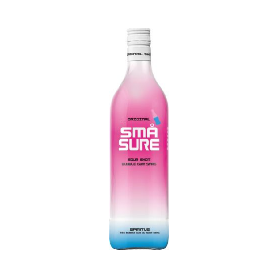 Små Sure Bubble Gum 6x1ltr 16,4%