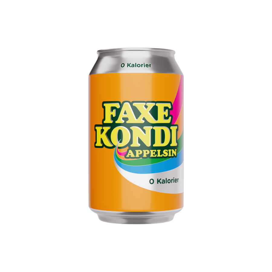 Faxe Kondi Appelsin 0/Free dåse 33cl