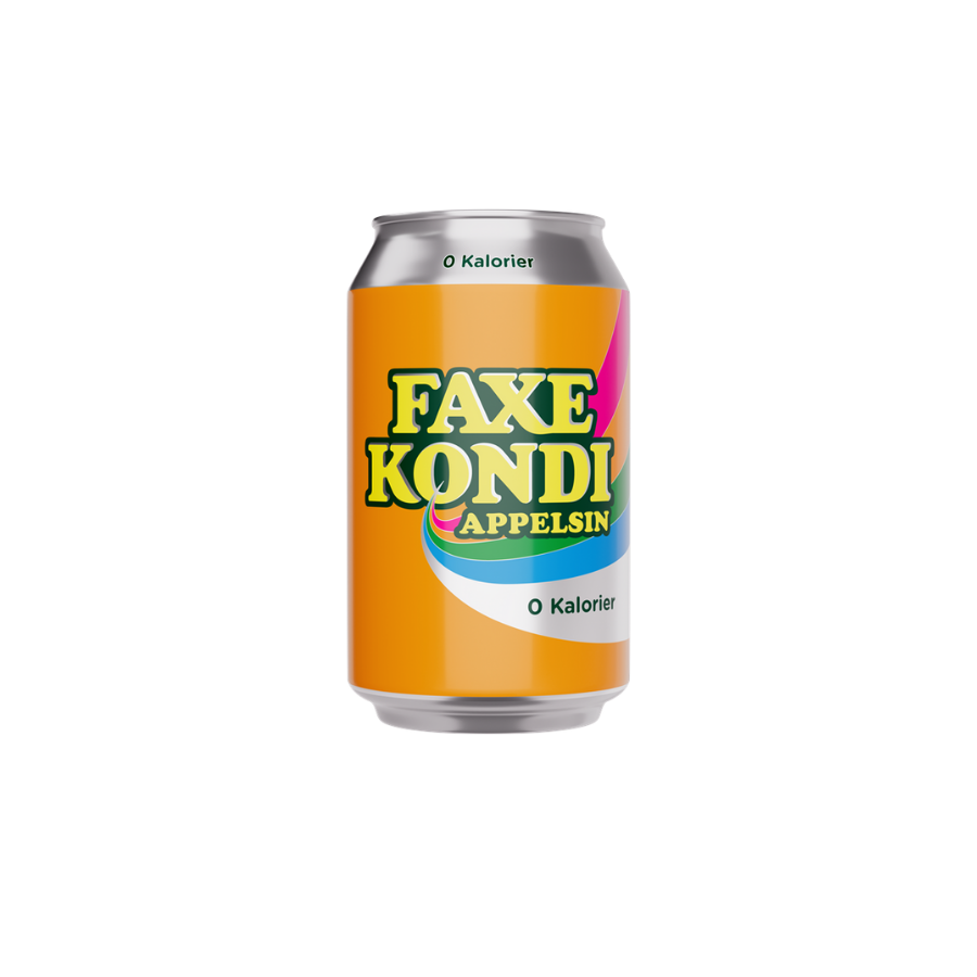Faxe Kondi Appelsin 0/Free dåse 33cl