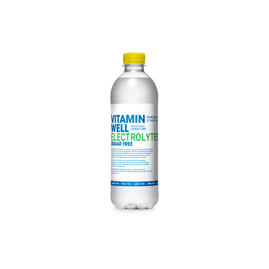 Vitamin Well Electrolytes Sugar Free 12x50cl Citron/Lime