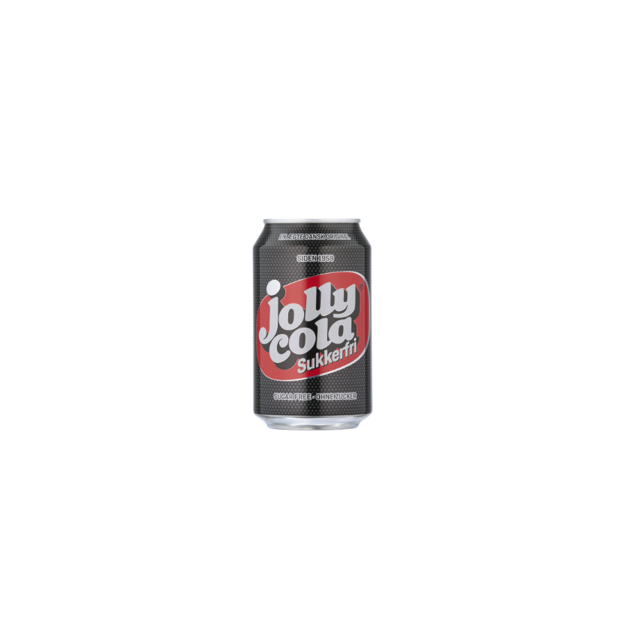 Jolly Cola Sukkerfri dåse 18x33cl