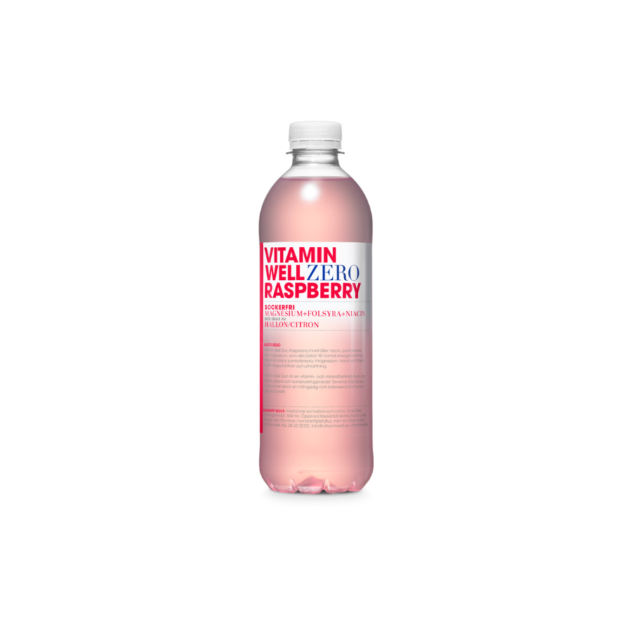 Vitamin Well Raspberry Zero 12x50cl