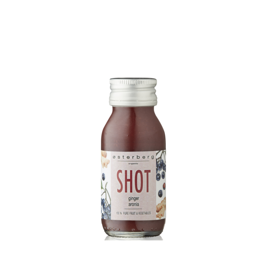 Østerberg Øko Fruit Shots Ginger Aronia  12x6cl