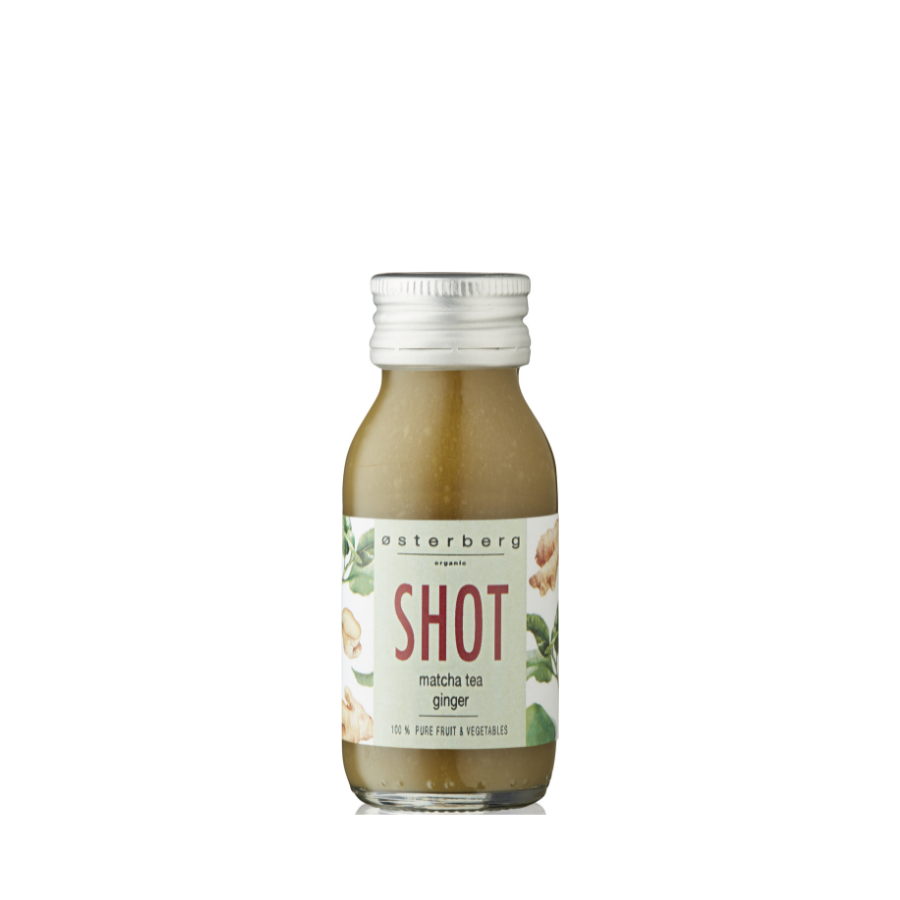 Østerberg Øko Fruit Shots Matca/Tea/Ginger 12x6cl